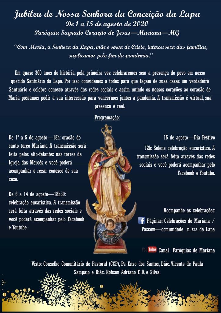 COMUNIDADE DE ANTÔNIO PEREIRA RENDE GRAÇAS A NOSSA SENHORA DA LAPA